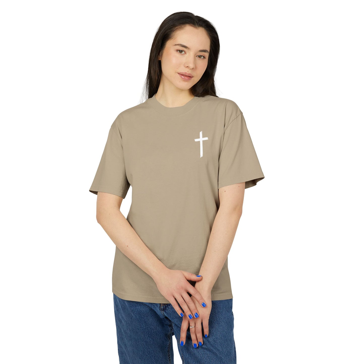 Faith-Inspired Unisex Heavy Faded Tee, Christian T-Shirt, Inspirational Gift, Casual Wear, Music Lover Apparel, Perfect for Church