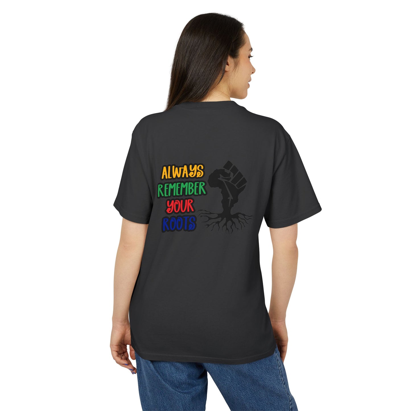Unisex Faded African Heritage Tee, Graphic T-Shirt, Roots Reminder Tee, Vintage Style Shirt, Cultural Pride Apparel