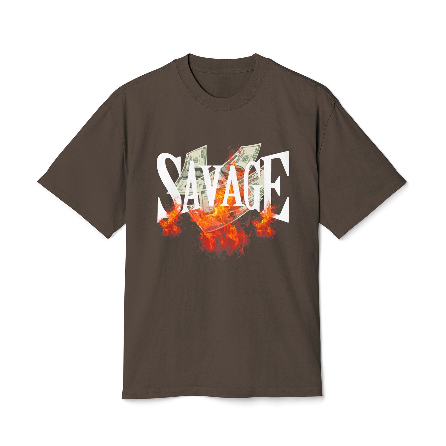 Savage Vibes Unisex Heavy Faded Tee | Trendy Graphic Shirt for Casual Wear, Street Style, Gift for Him/Her