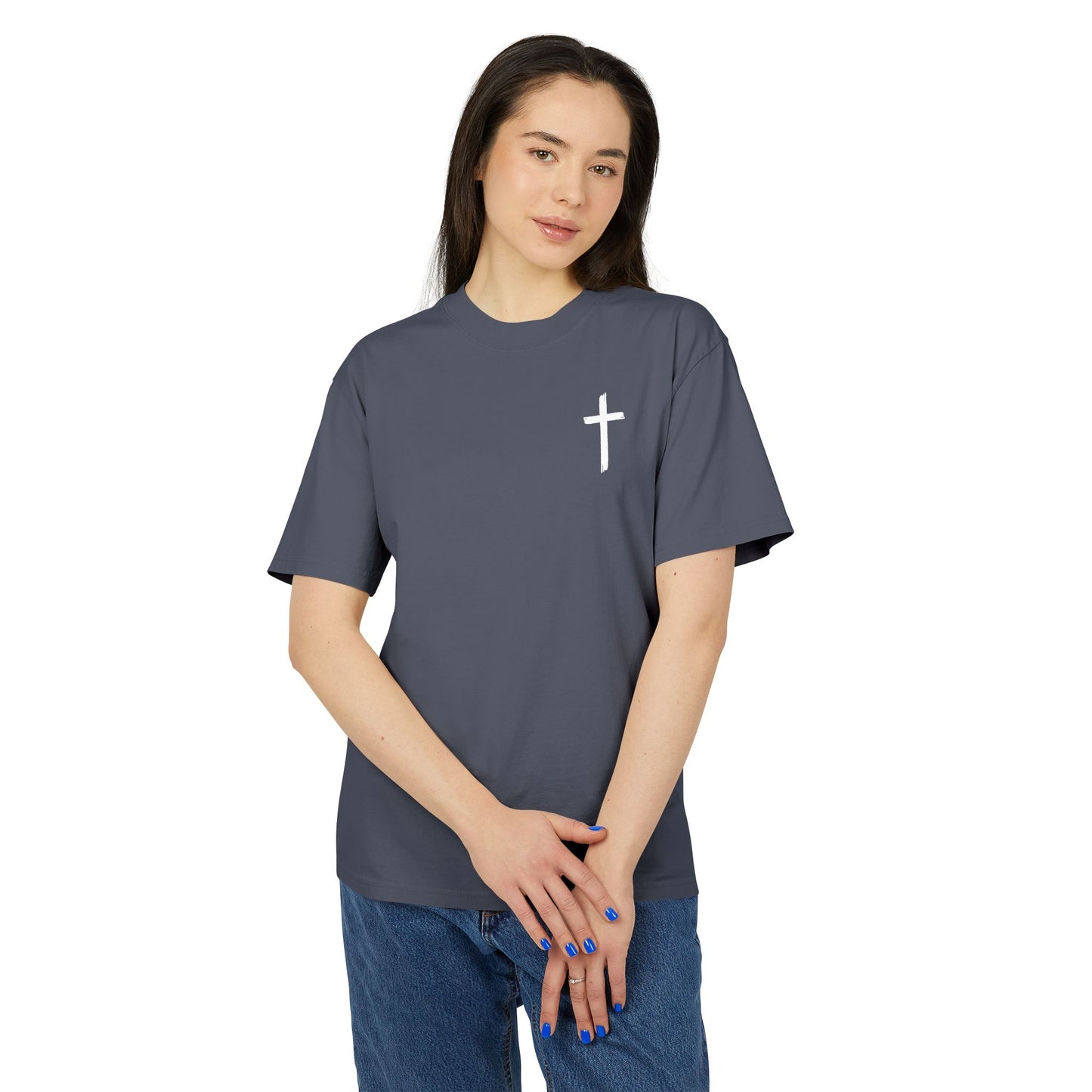 Faith-Inspired Unisex Heavy Faded Tee, Christian T-Shirt, Inspirational Gift, Casual Wear, Music Lover Apparel, Perfect for Church