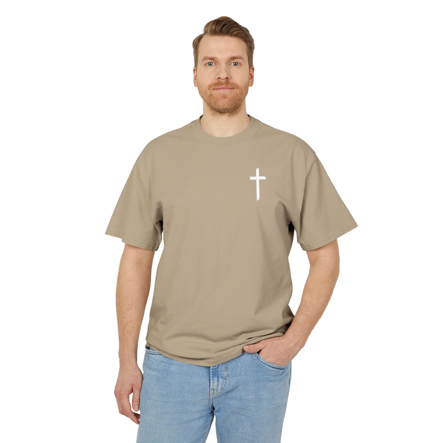 Faith-Inspired Unisex Heavy Faded Tee, Christian T-Shirt, Inspirational Gift, Casual Wear, Music Lover Apparel, Perfect for Church
