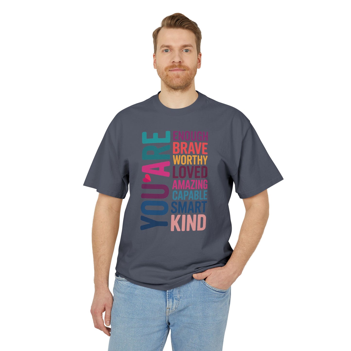 Positive Affirmation Unisex Tee, Motivational Shirt, Inspirational T-Shirt, Self-Love Apparel, Gifts for Friends, Uplifting Fashion