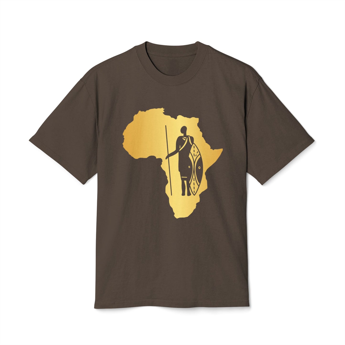 Golden Africa Graphic Tee, Unisex T-Shirt, African Pride Shirt, Casual Wear, Gift for Travelers, Adventure Apparel