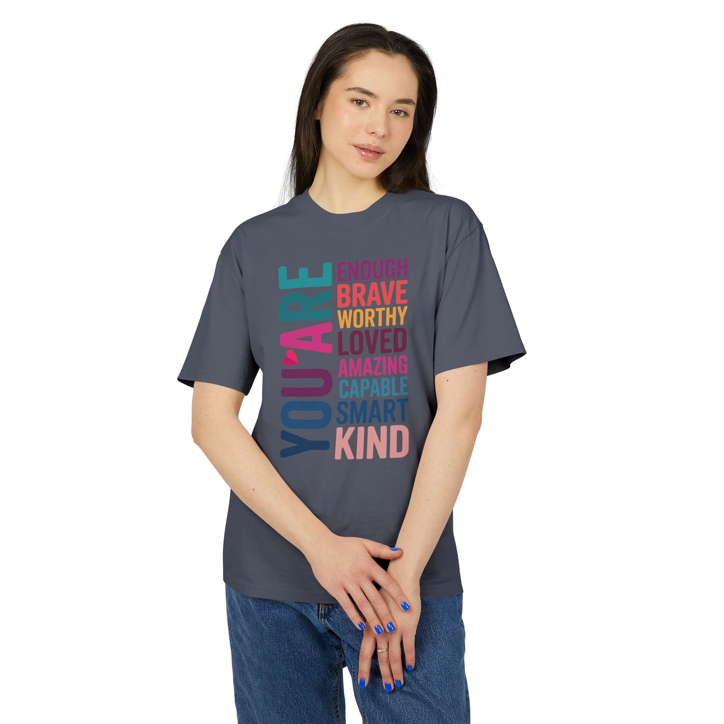 Positive Affirmation Unisex Tee, Motivational Shirt, Inspirational T-Shirt, Self-Love Apparel, Gifts for Friends, Uplifting Fashion