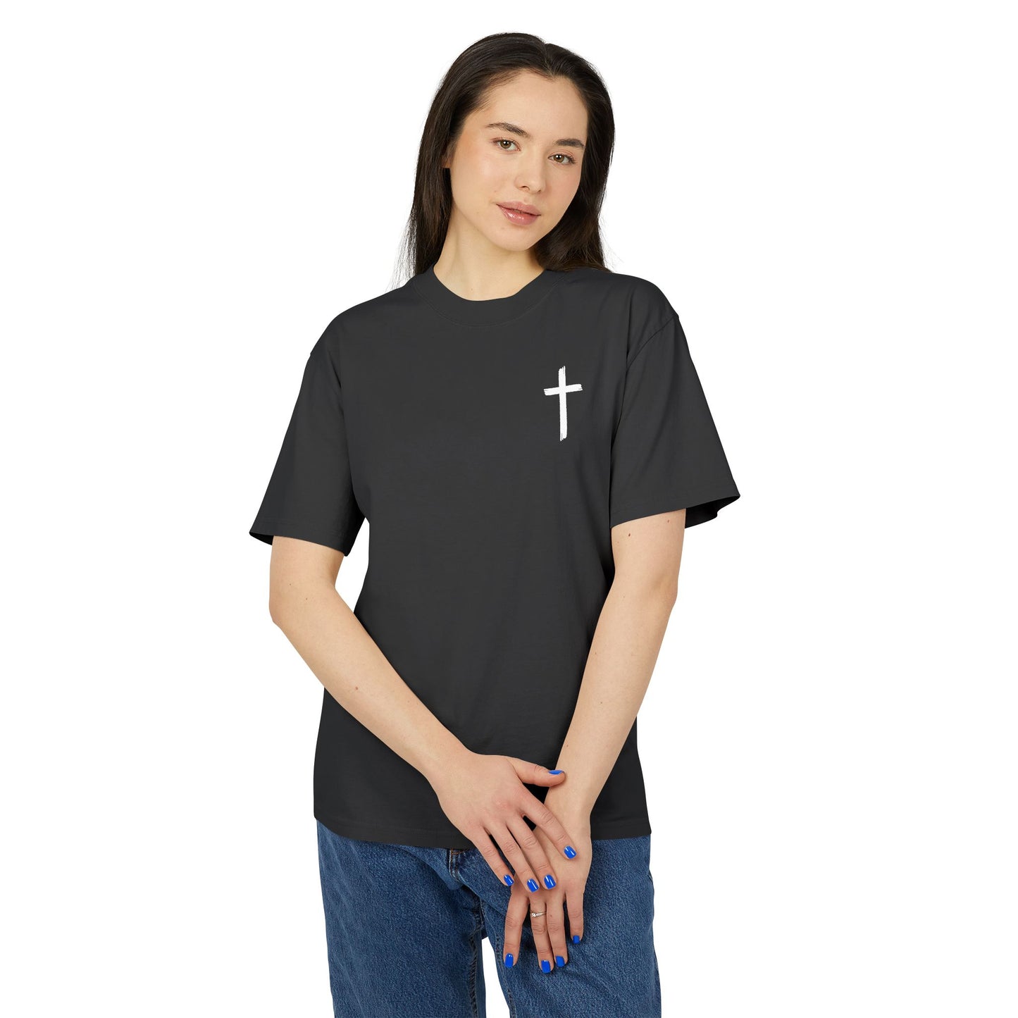 Faith-Inspired Unisex Heavy Faded Tee, Christian T-Shirt, Inspirational Gift, Casual Wear, Music Lover Apparel, Perfect for Church