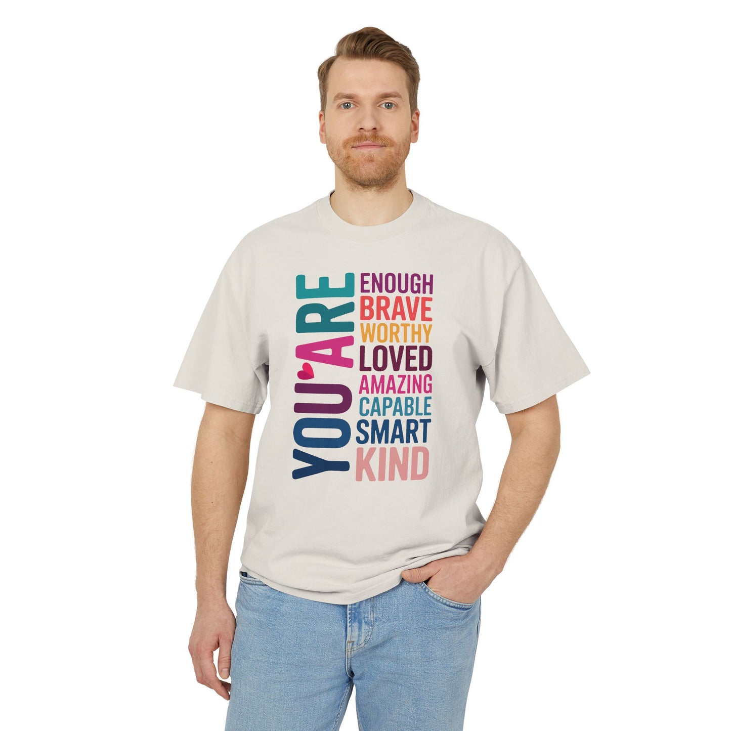 Positive Affirmation Unisex Tee, Motivational Shirt, Inspirational T-Shirt, Self-Love Apparel, Gifts for Friends, Uplifting Fashion