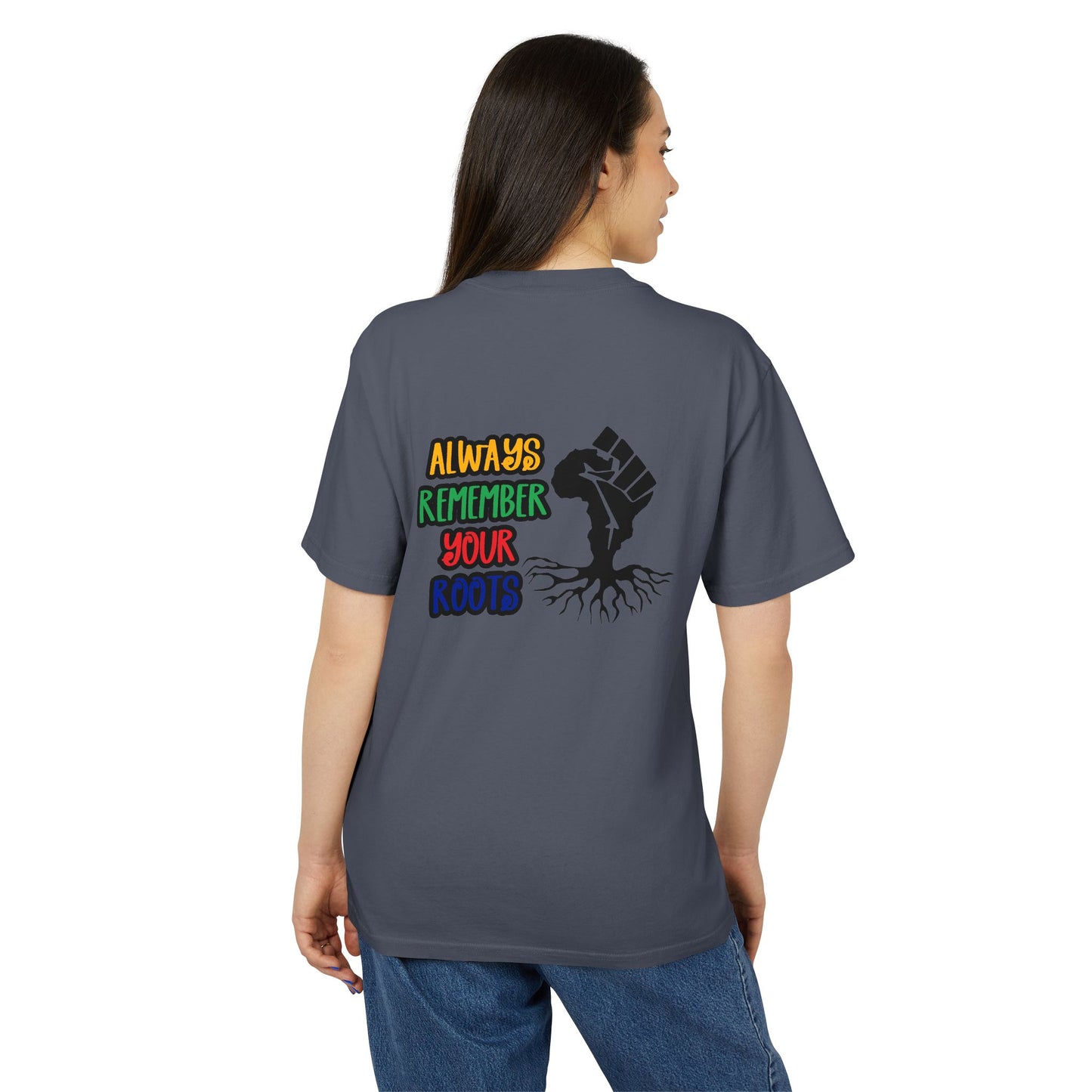 Unisex Faded African Heritage Tee, Graphic T-Shirt, Roots Reminder Tee, Vintage Style Shirt, Cultural Pride Apparel