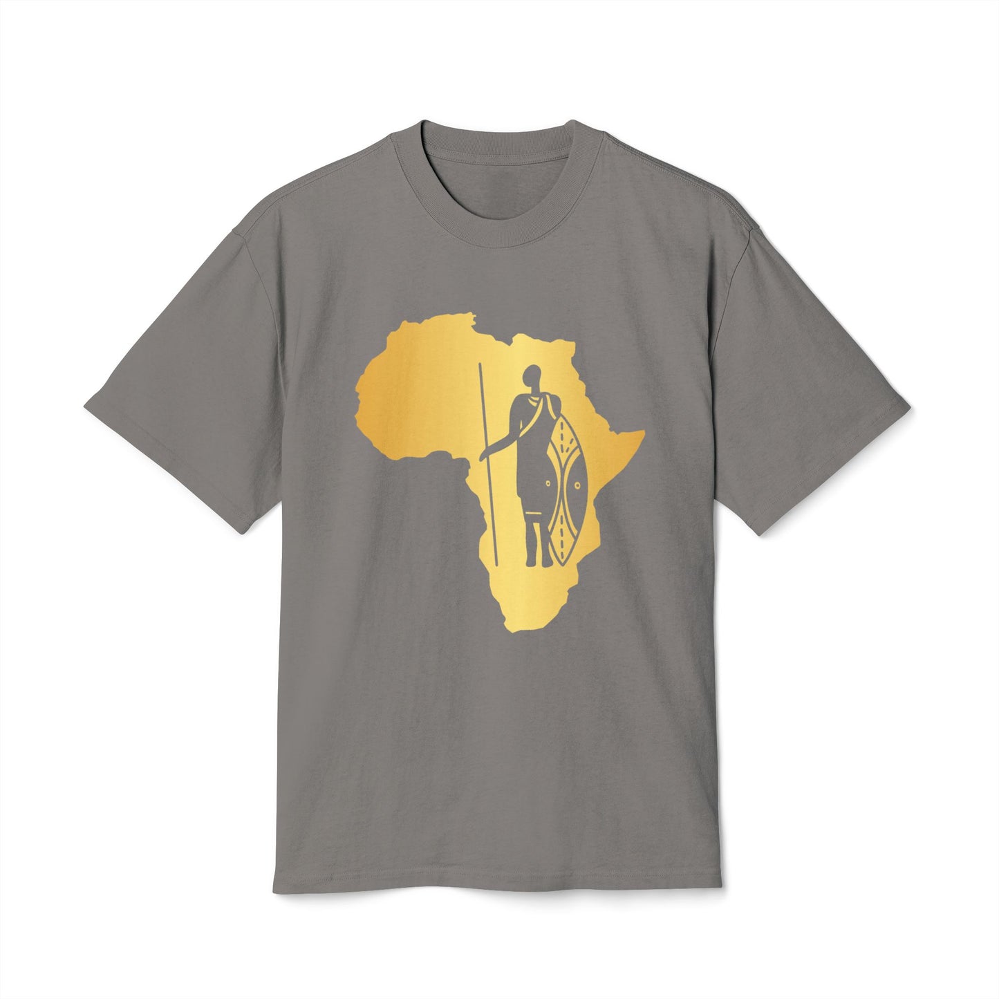 Golden Africa Graphic Tee, Unisex T-Shirt, African Pride Shirt, Casual Wear, Gift for Travelers, Adventure Apparel