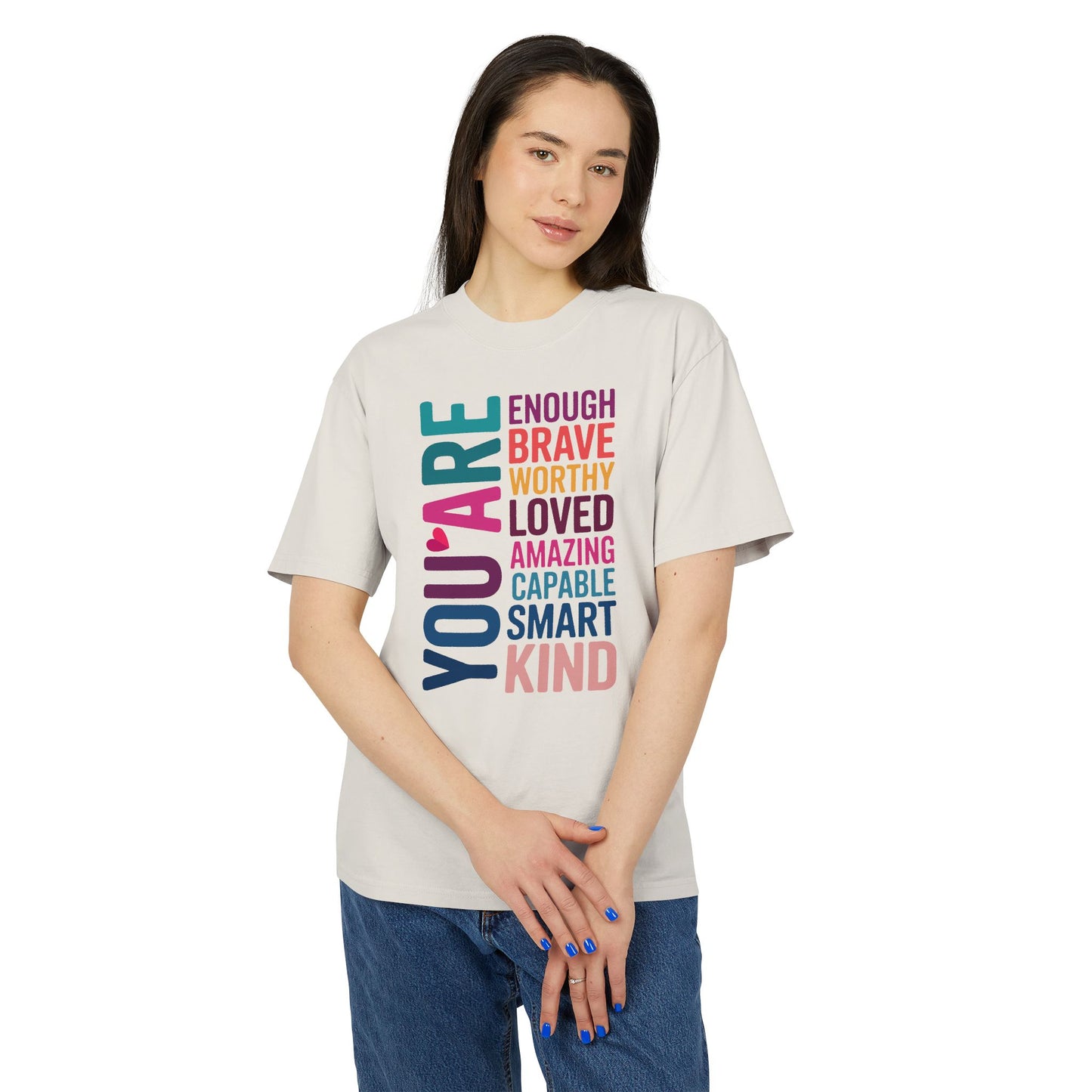 Positive Affirmation Unisex Tee, Motivational Shirt, Inspirational T-Shirt, Self-Love Apparel, Gifts for Friends, Uplifting Fashion