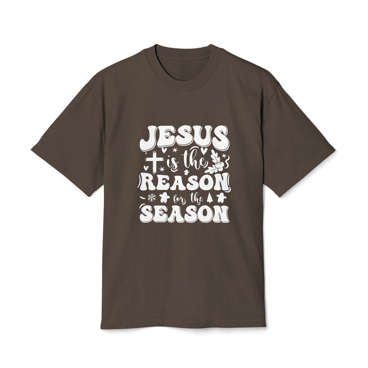 Jesus is the Reason Unisex Heavy Faded Tee, Christian T-Shirt, Holiday Apparel, Faith-Based Gift, Casual Wear