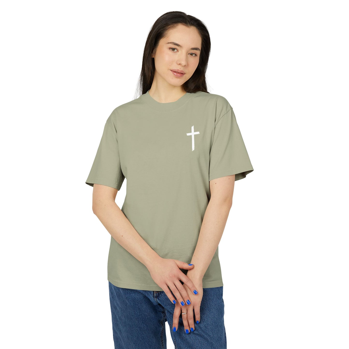 Faith-Inspired Unisex Heavy Faded Tee, Christian T-Shirt, Inspirational Gift, Casual Wear, Music Lover Apparel, Perfect for Church