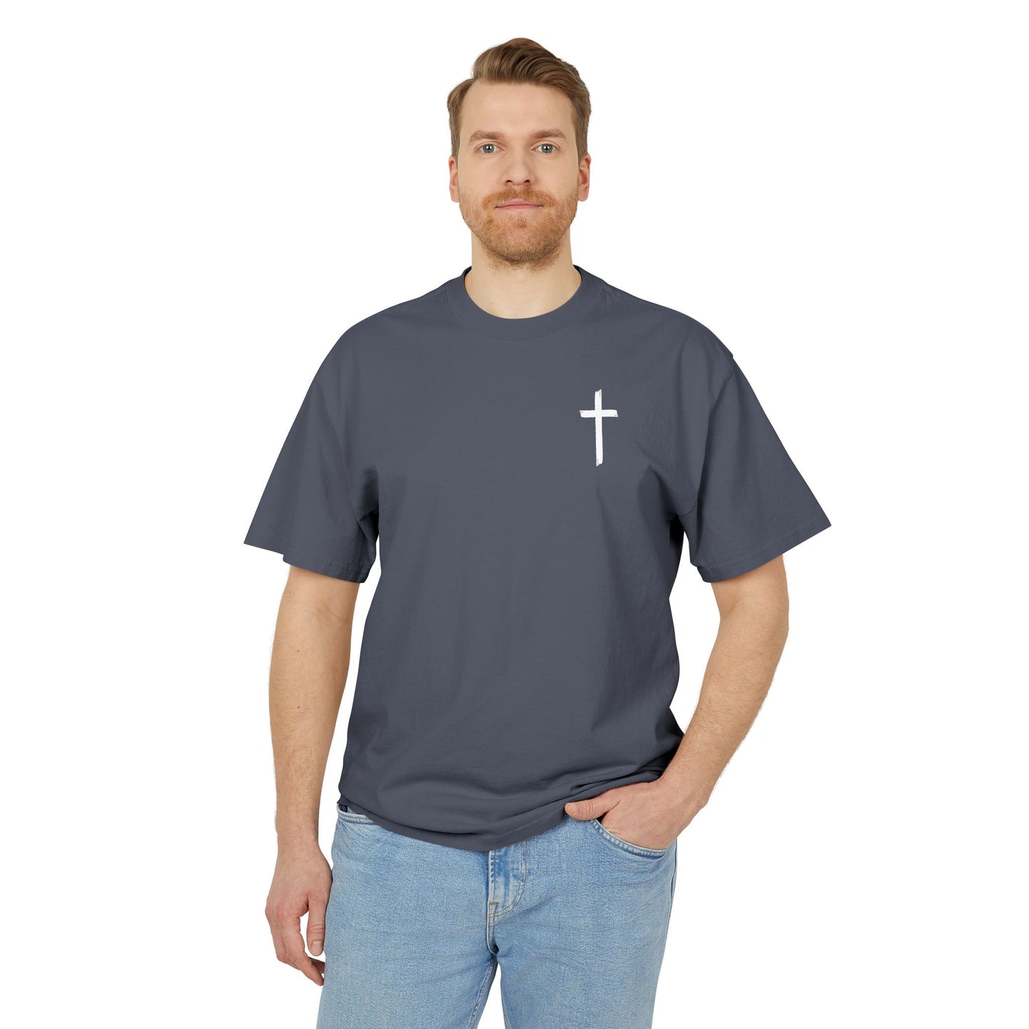 Faith-Inspired Unisex Heavy Faded Tee, Christian T-Shirt, Inspirational Gift, Casual Wear, Music Lover Apparel, Perfect for Church