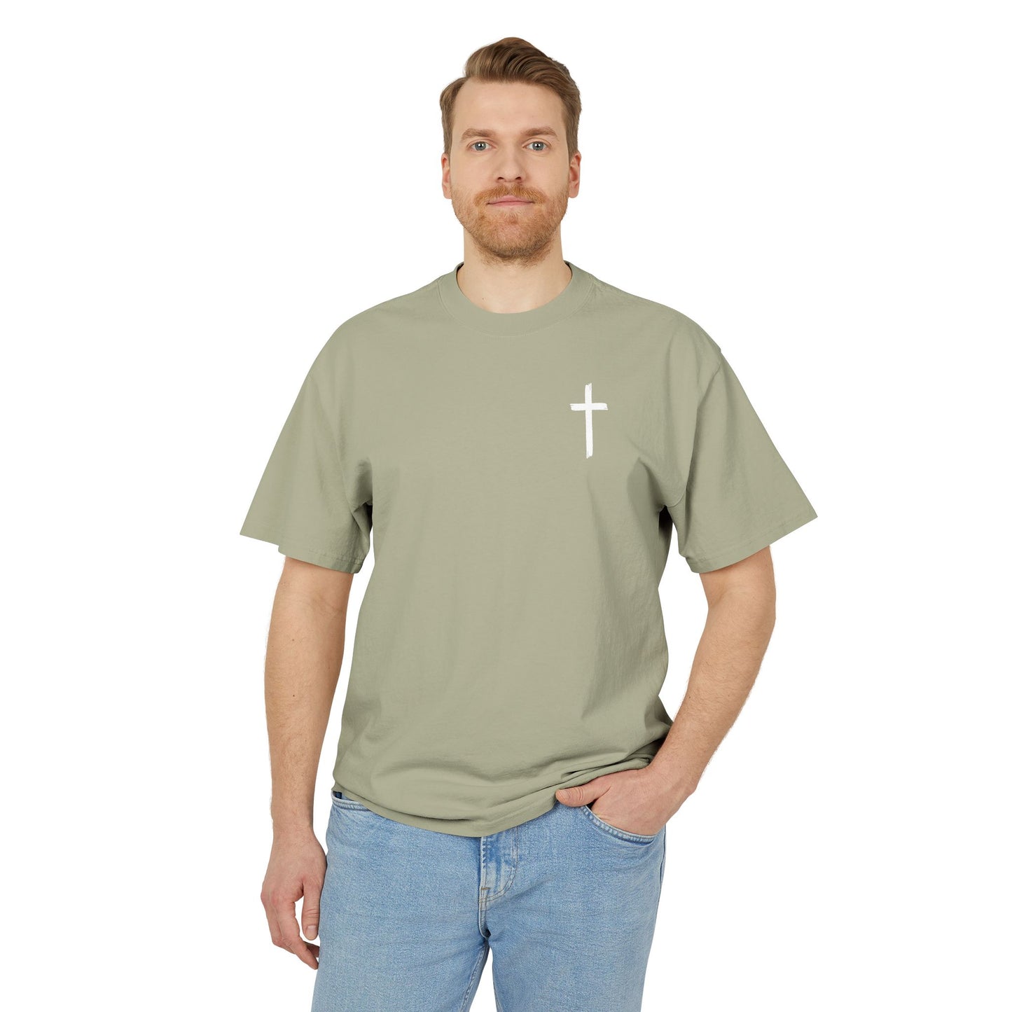 Faith-Inspired Unisex Heavy Faded Tee, Christian T-Shirt, Inspirational Gift, Casual Wear, Music Lover Apparel, Perfect for Church