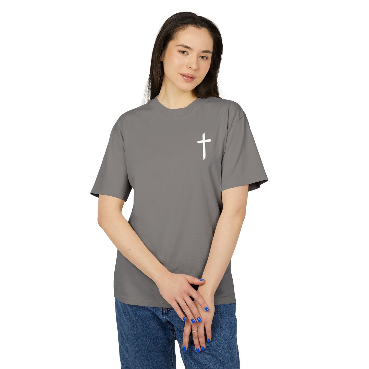 Faith-Inspired Unisex Heavy Faded Tee, Christian T-Shirt, Inspirational Gift, Casual Wear, Music Lover Apparel, Perfect for Church