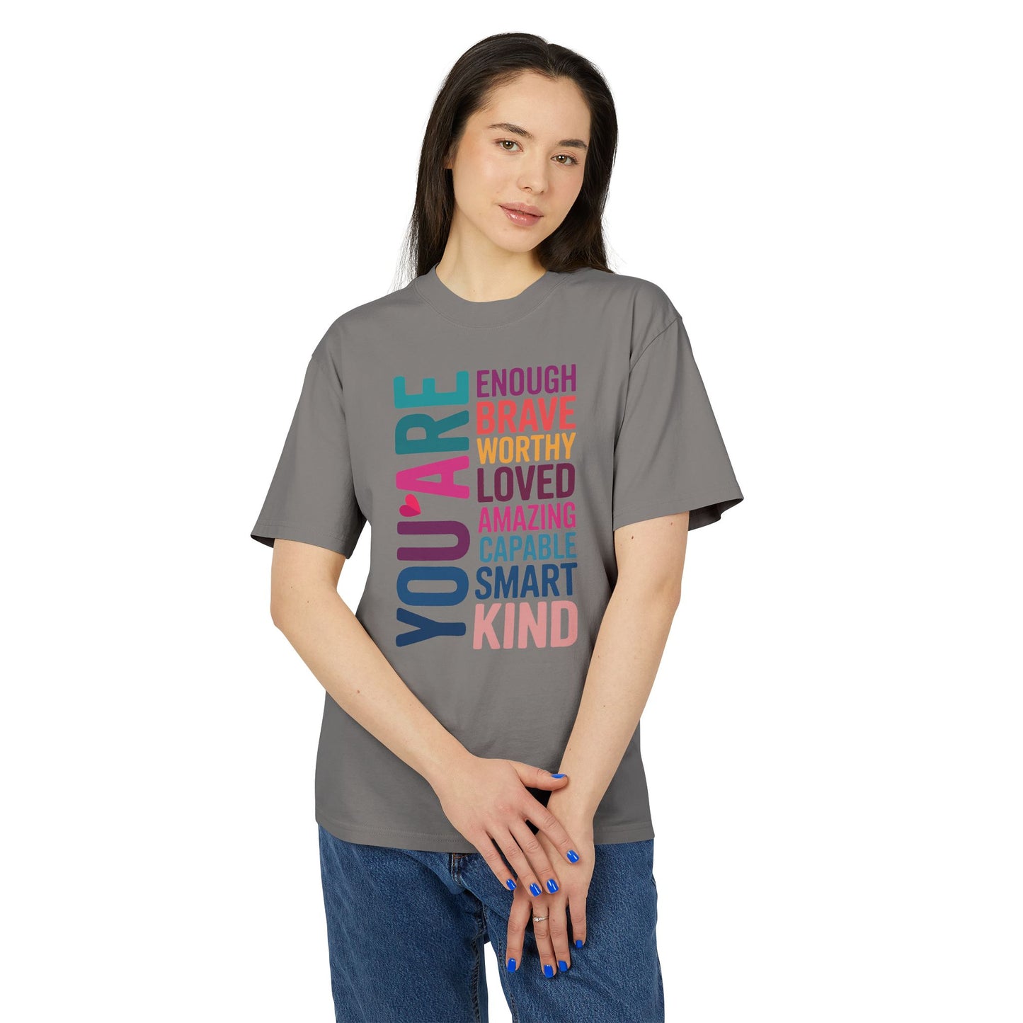 Positive Affirmation Unisex Tee, Motivational Shirt, Inspirational T-Shirt, Self-Love Apparel, Gifts for Friends, Uplifting Fashion