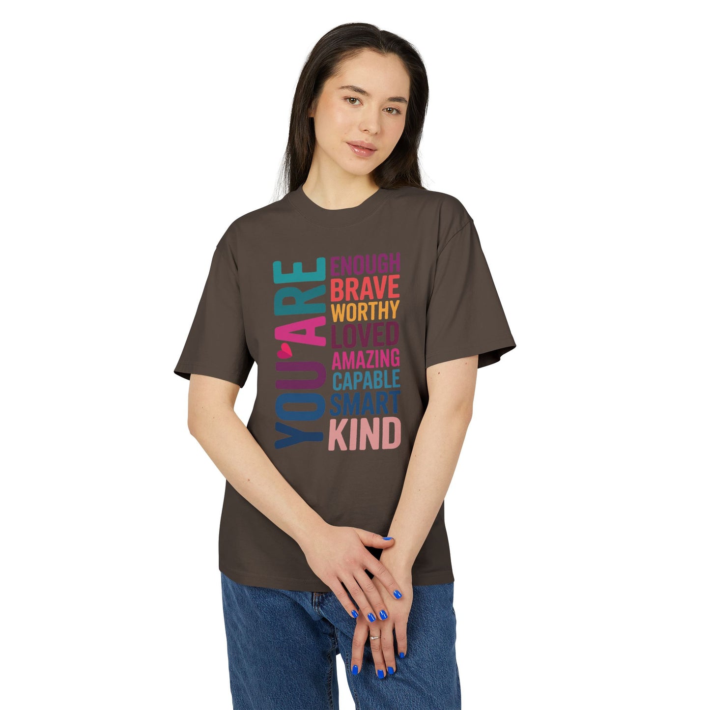 Positive Affirmation Unisex Tee, Motivational Shirt, Inspirational T-Shirt, Self-Love Apparel, Gifts for Friends, Uplifting Fashion