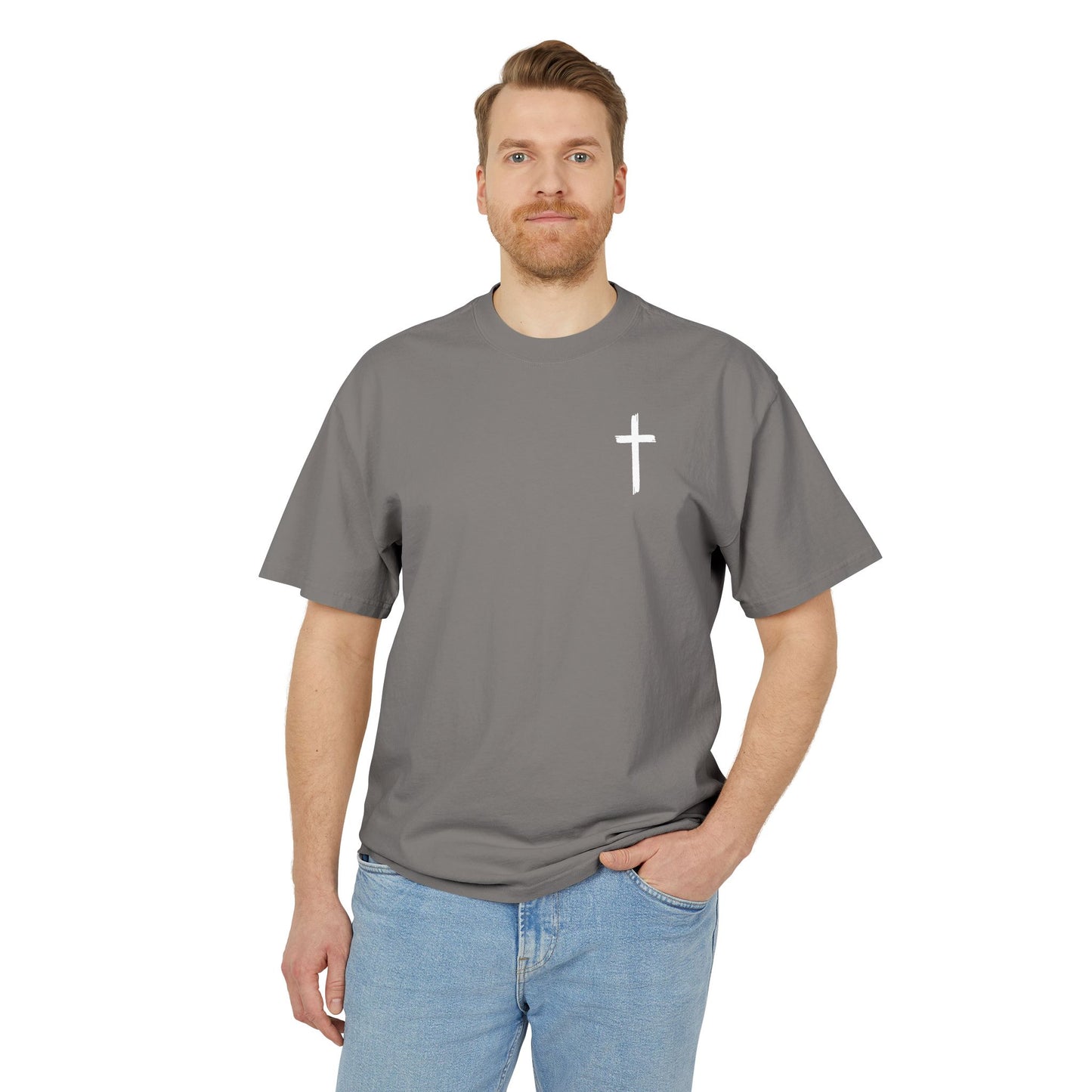 Faith-Inspired Unisex Heavy Faded Tee, Christian T-Shirt, Inspirational Gift, Casual Wear, Music Lover Apparel, Perfect for Church