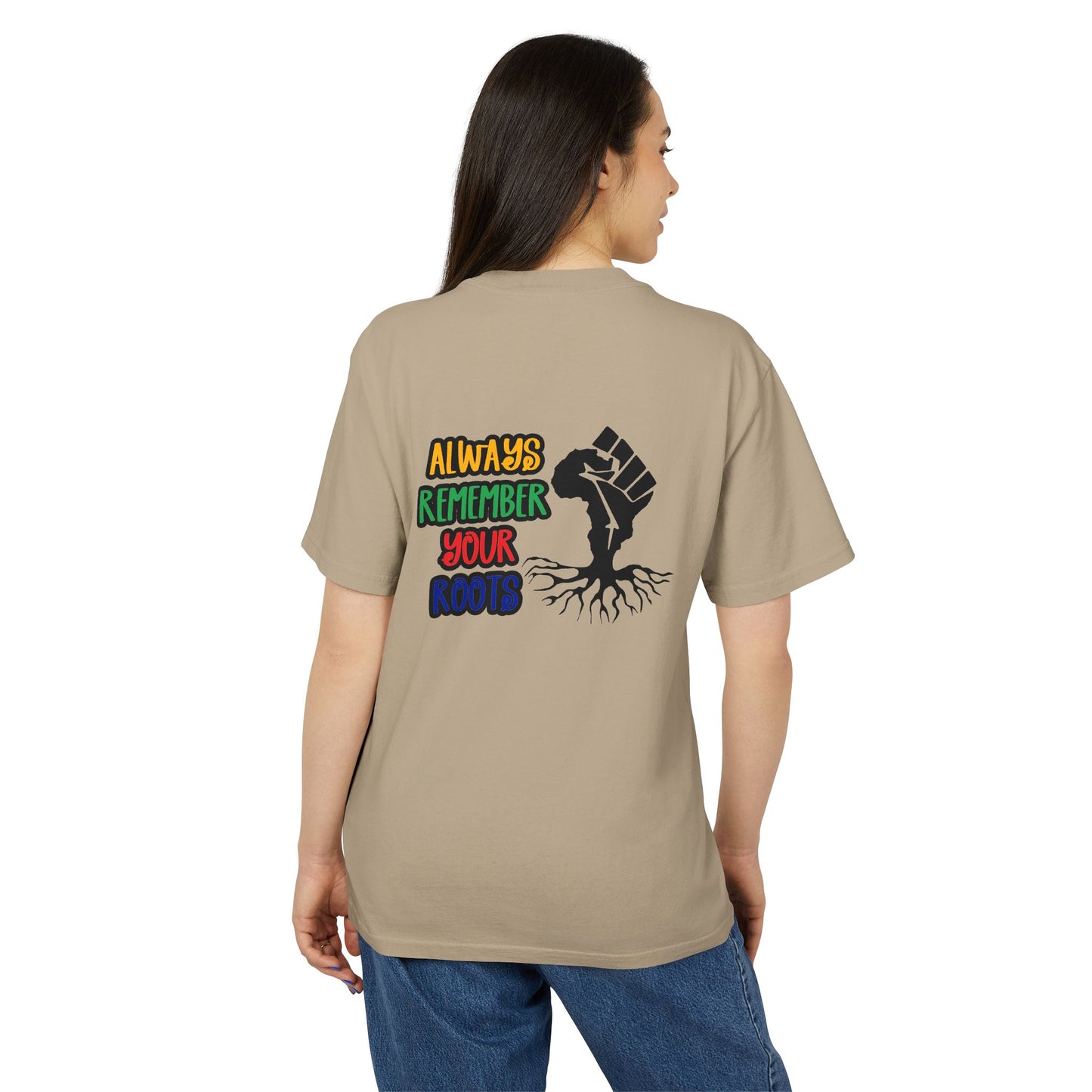 Unisex Faded African Heritage Tee, Graphic T-Shirt, Roots Reminder Tee, Vintage Style Shirt, Cultural Pride Apparel