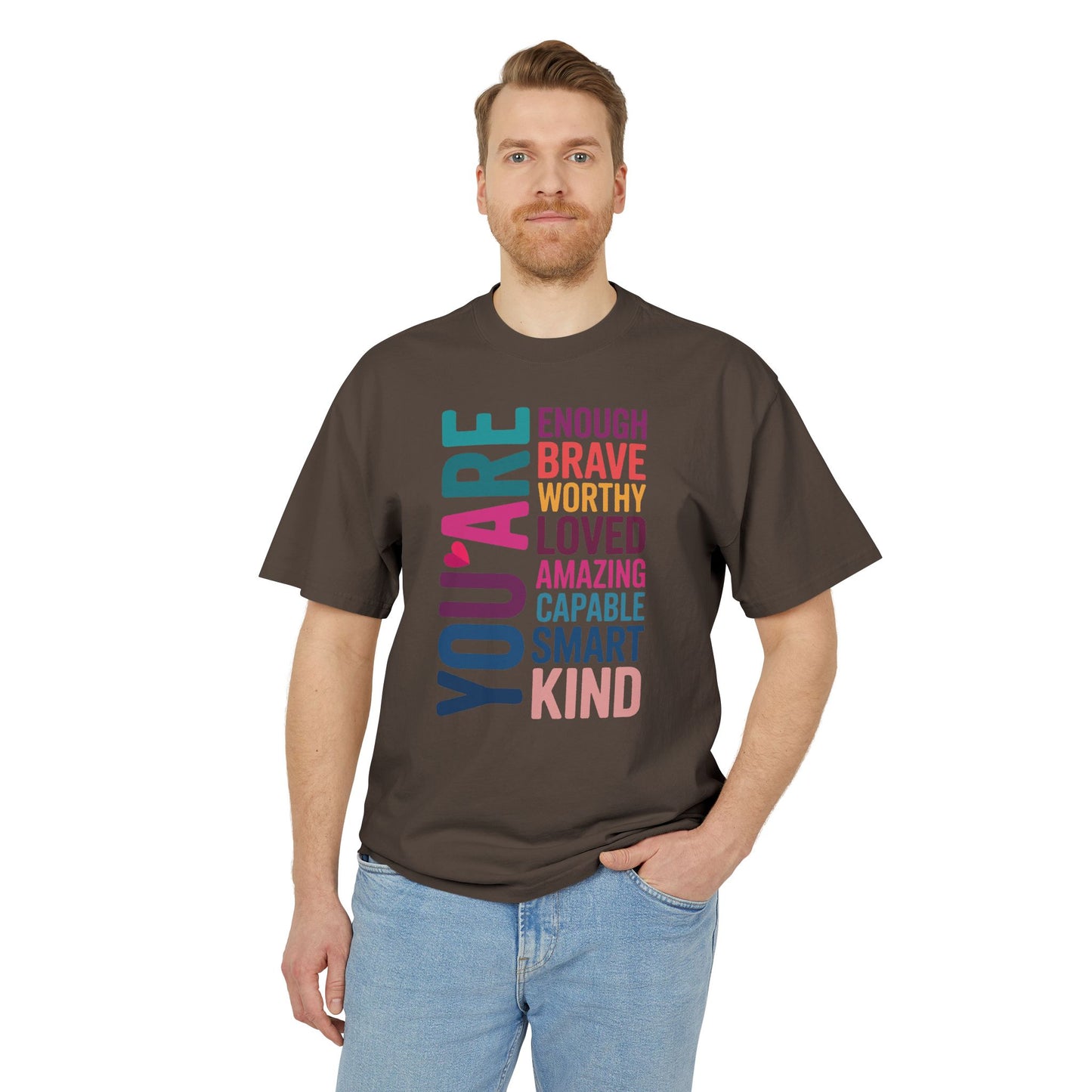 Positive Affirmation Unisex Tee, Motivational Shirt, Inspirational T-Shirt, Self-Love Apparel, Gifts for Friends, Uplifting Fashion