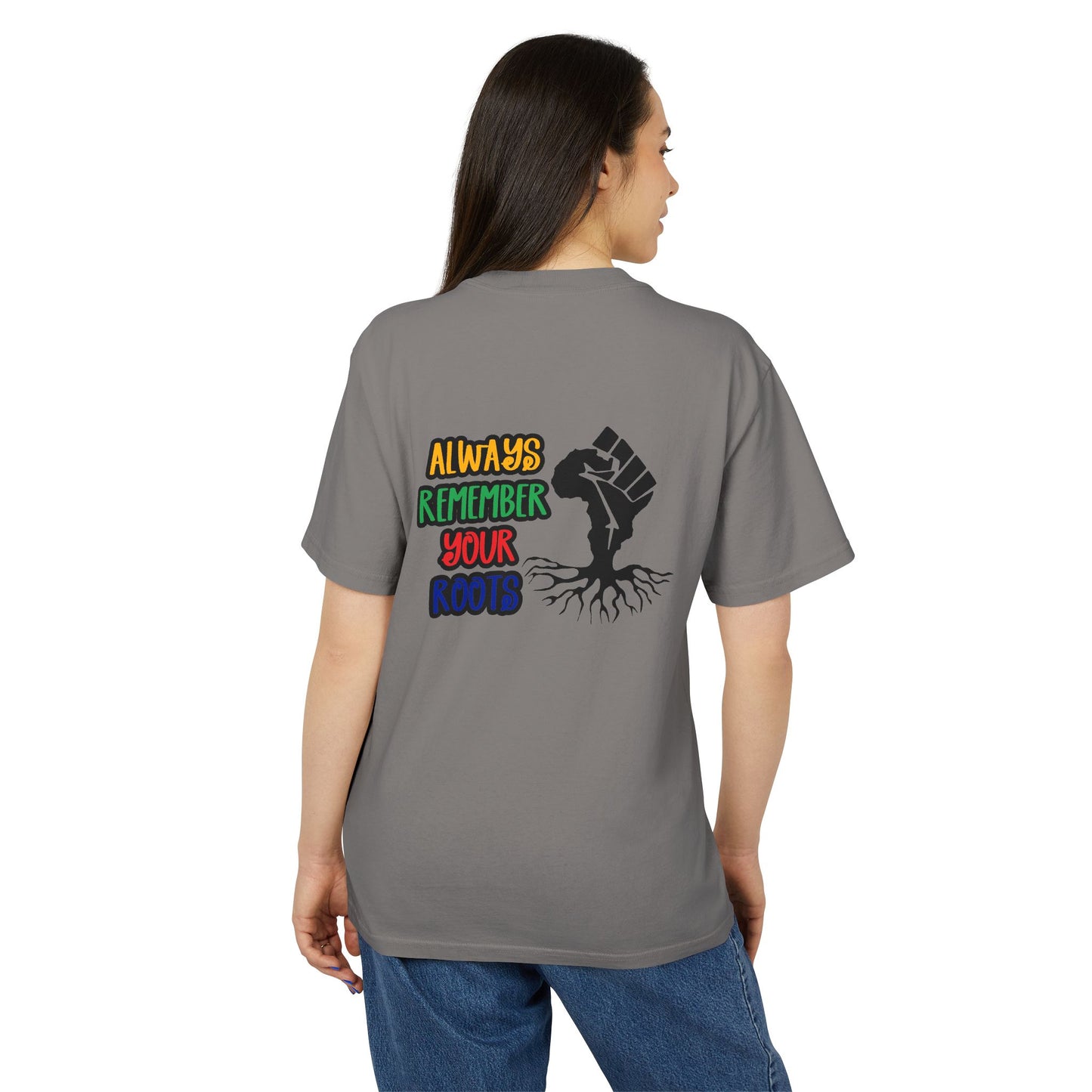 Unisex Faded African Heritage Tee, Graphic T-Shirt, Roots Reminder Tee, Vintage Style Shirt, Cultural Pride Apparel