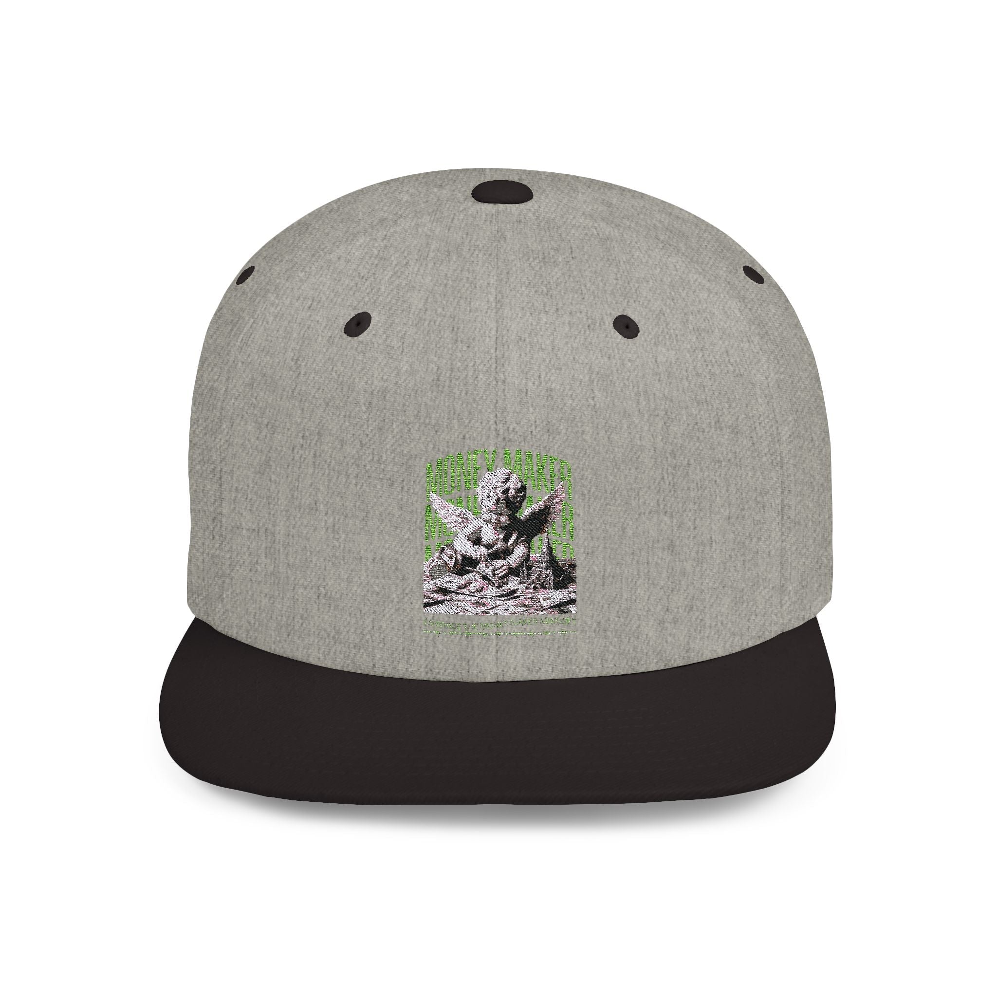 Dad hat and snapback cap styles displayed side by side