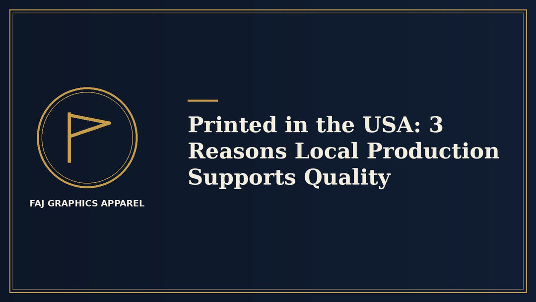 Printed in the USA: 3 Reasons Local Production Supports Quality