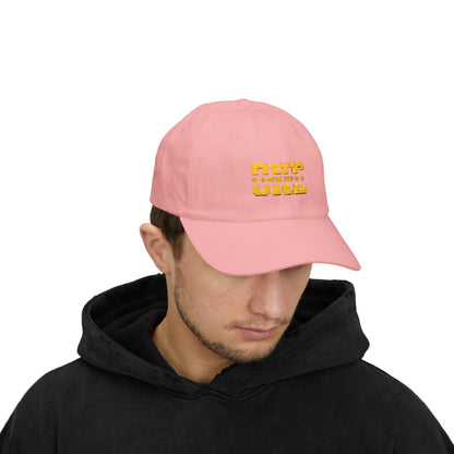 Timeless stylish with the "One More Rep" Embroidered Dad Cap
