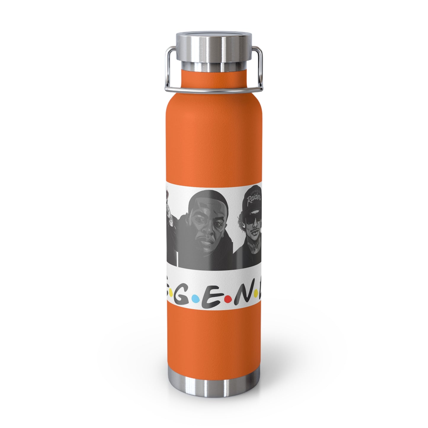 West Coast Legends Rapper Logo Design Copper Vacuum Insulated Bottle