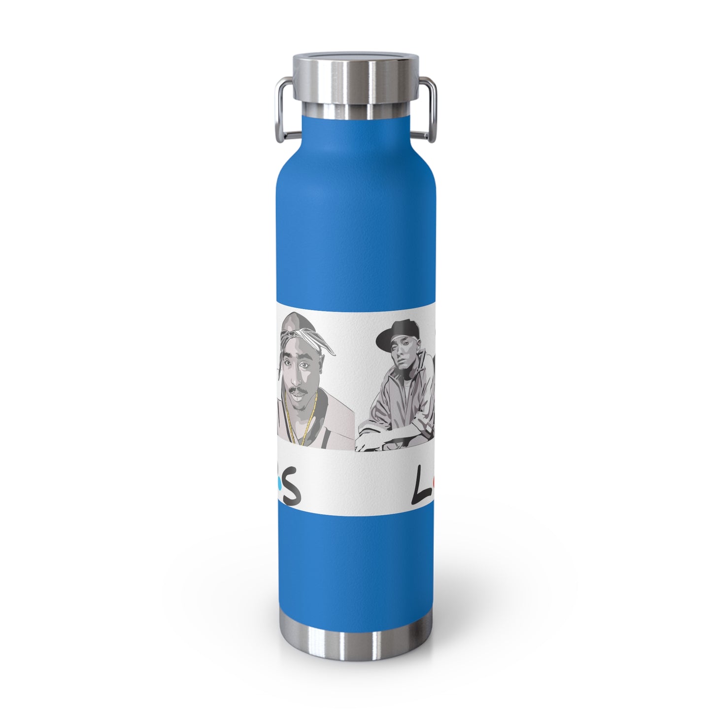 West Coast Legends Rapper Logo Design Copper Vacuum Insulated Bottle