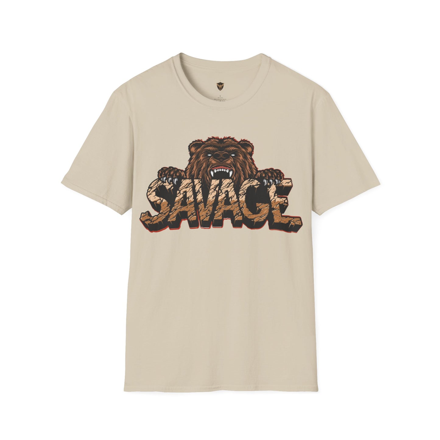 Savage Tiger Customizable Unisex Softstyle T-Shirt for Streetwear for the Fearless