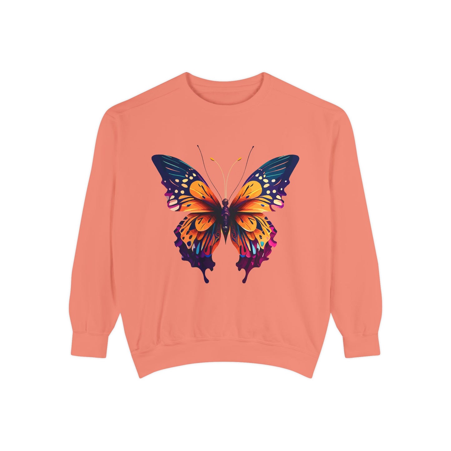 Unisex Garment-Dyed Butterfly Sweatshirt