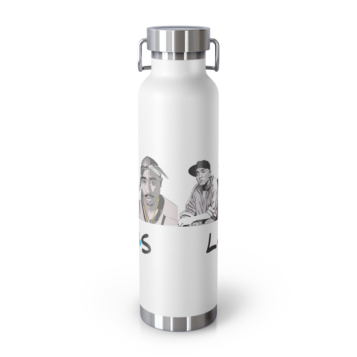 West Coast Legends Rapper Logo Design Copper Vacuum Insulated Bottle