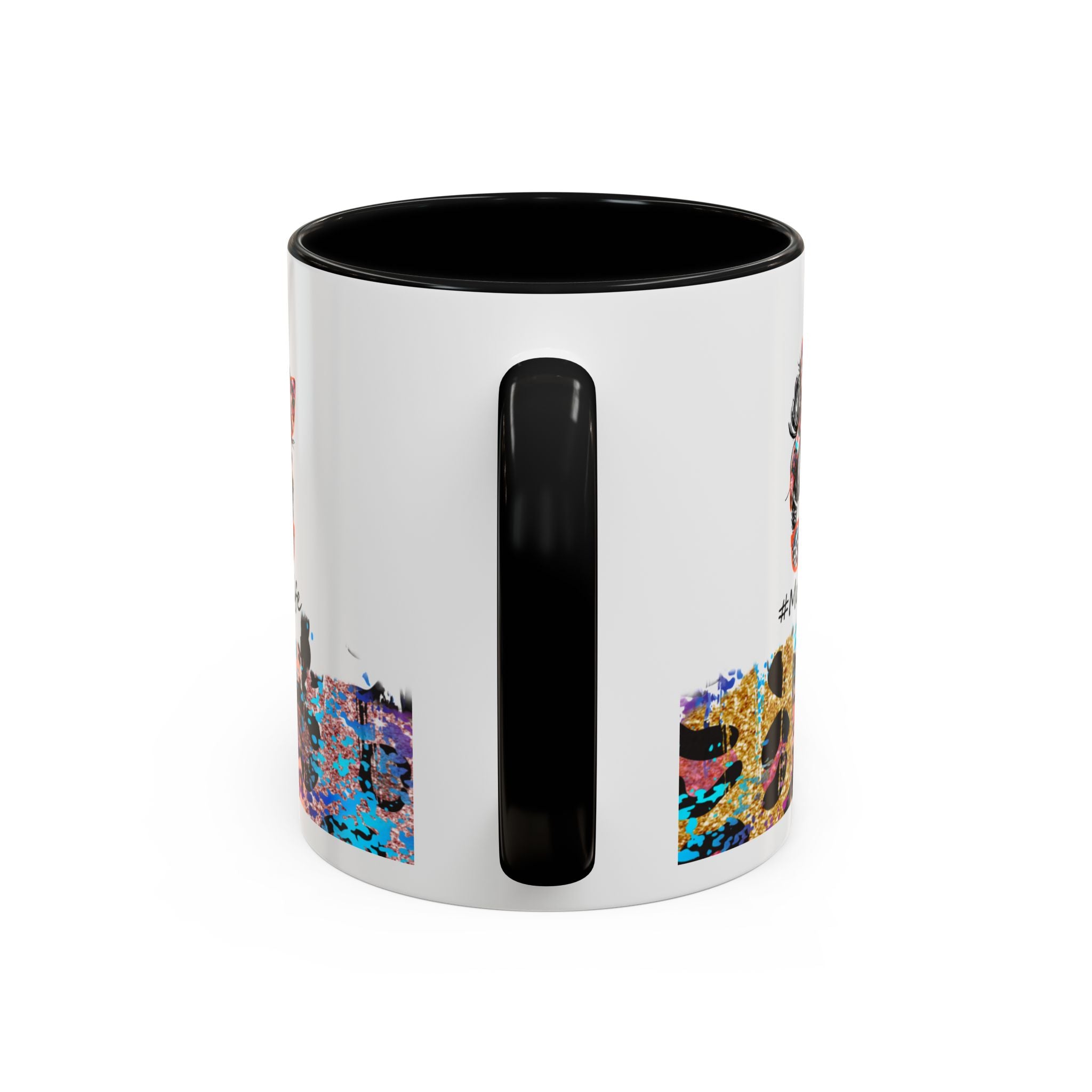 Leopard Mom Life Accent Coffee Mug 