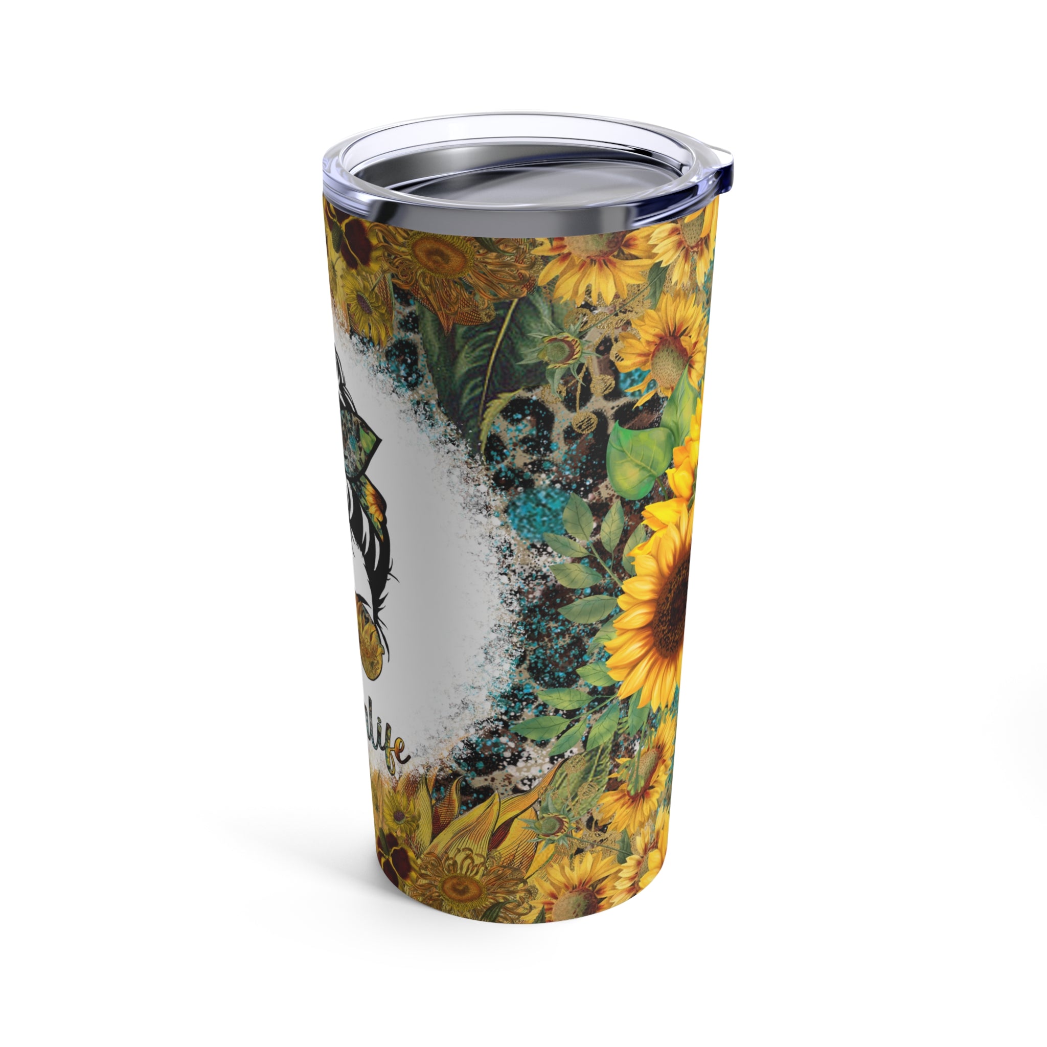 Sunflower Floral Stainless Steel Tumbler