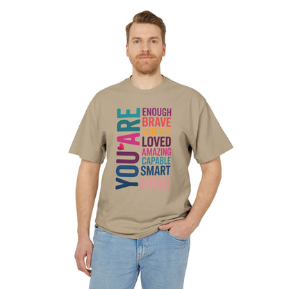 Positive Affirmation Unisex Tee, Motivational Shirt, Inspirational T-Shirt, Self-Love Apparel, Gifts for Friends, Uplifting Fashion