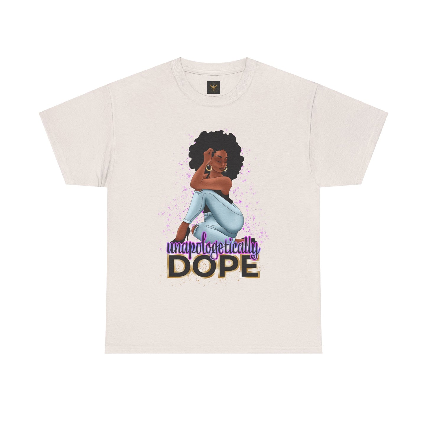 Unisex Heavy Cotton Tee With Dope Design T-Shirt