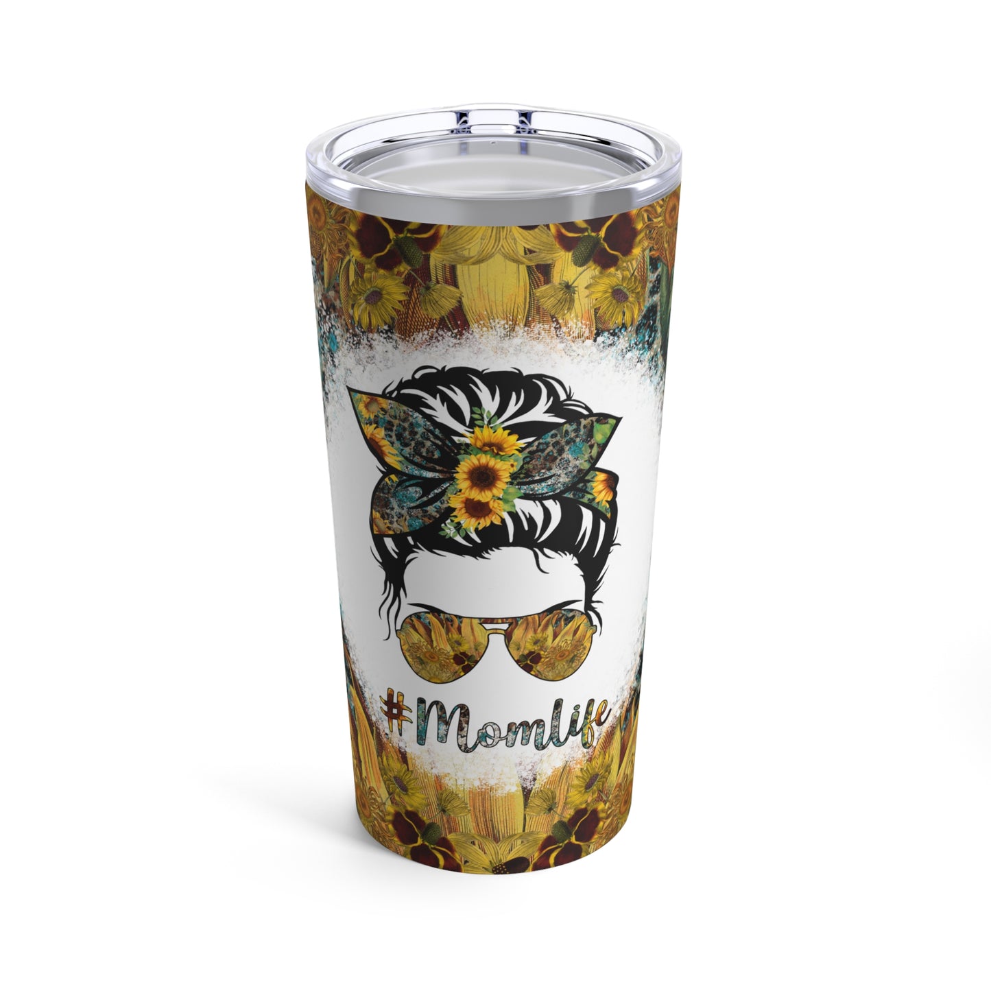 Mom Life Sunflower Floral Stainless Steel Tumbler