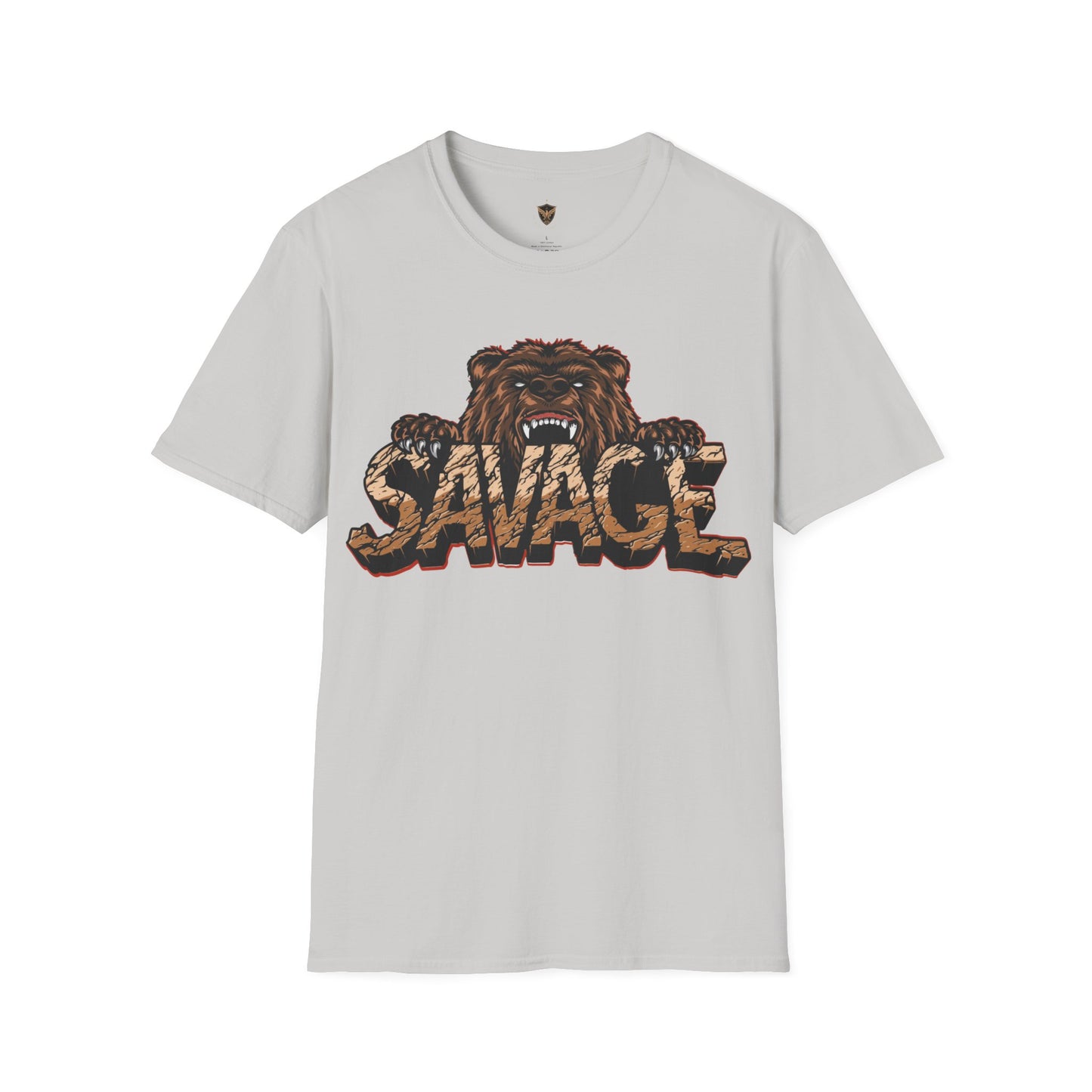 Savage Tiger Customizable Unisex Softstyle T-Shirt for Streetwear for the Fearless