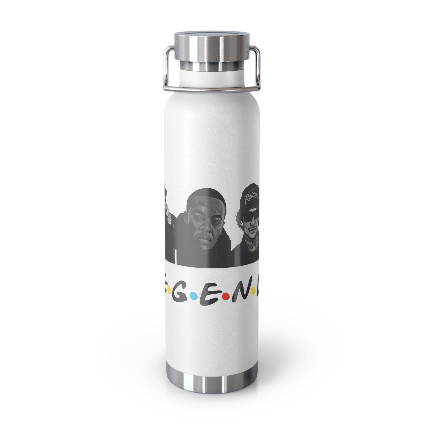 West Coast Legends Rapper Logo Design Copper Vacuum Insulated Bottle