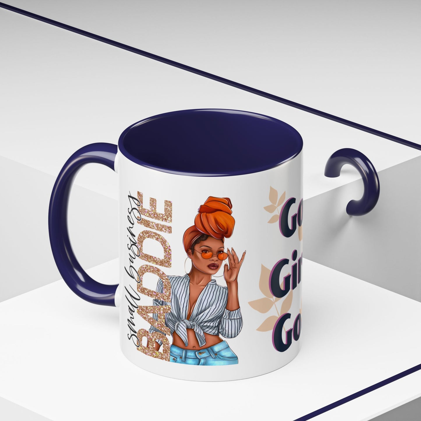 Small Business Baddie Girl Accent Coffee Mug, 11oz