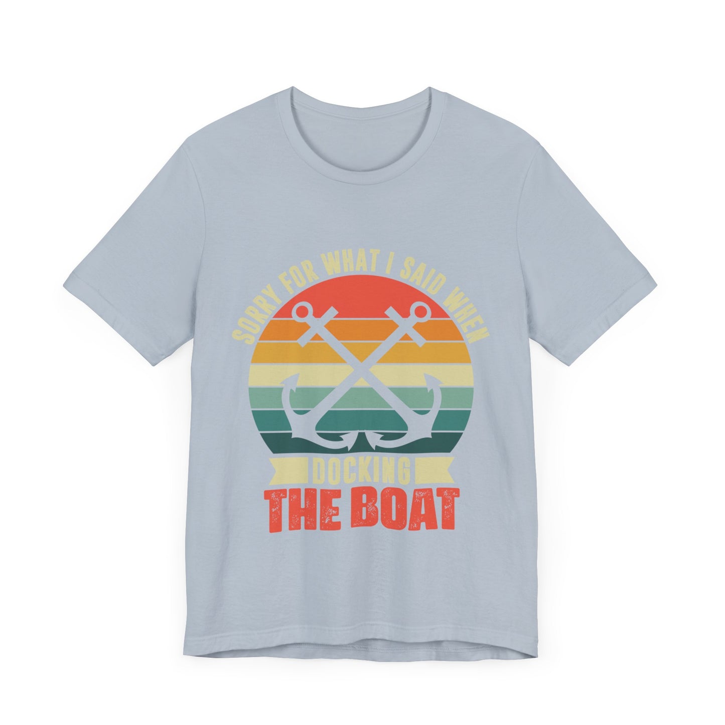 Unisex Jersey Short Sleeve Tee with Docking the Boat Design T-Shirt