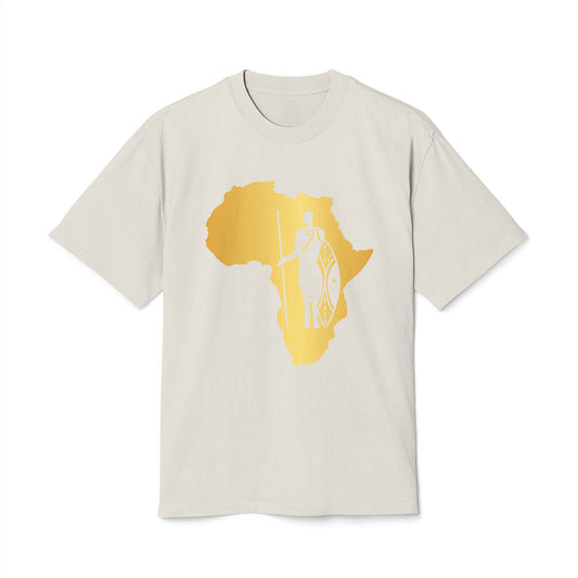 Golden Africa Graphic Tee, Unisex T-Shirt, African Pride Shirt, Casual Wear, Gift for Travelers, Adventure Apparel