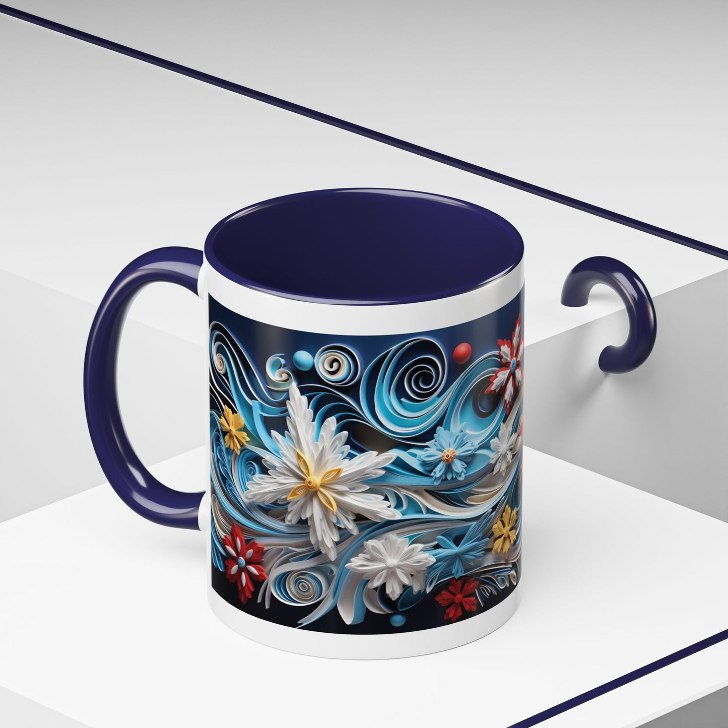 Snowflake Christmas Design Coffee Mug