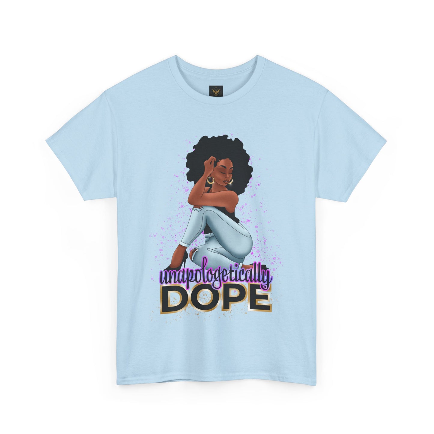 Unisex Heavy Cotton Tee With Dope Design T-Shirt