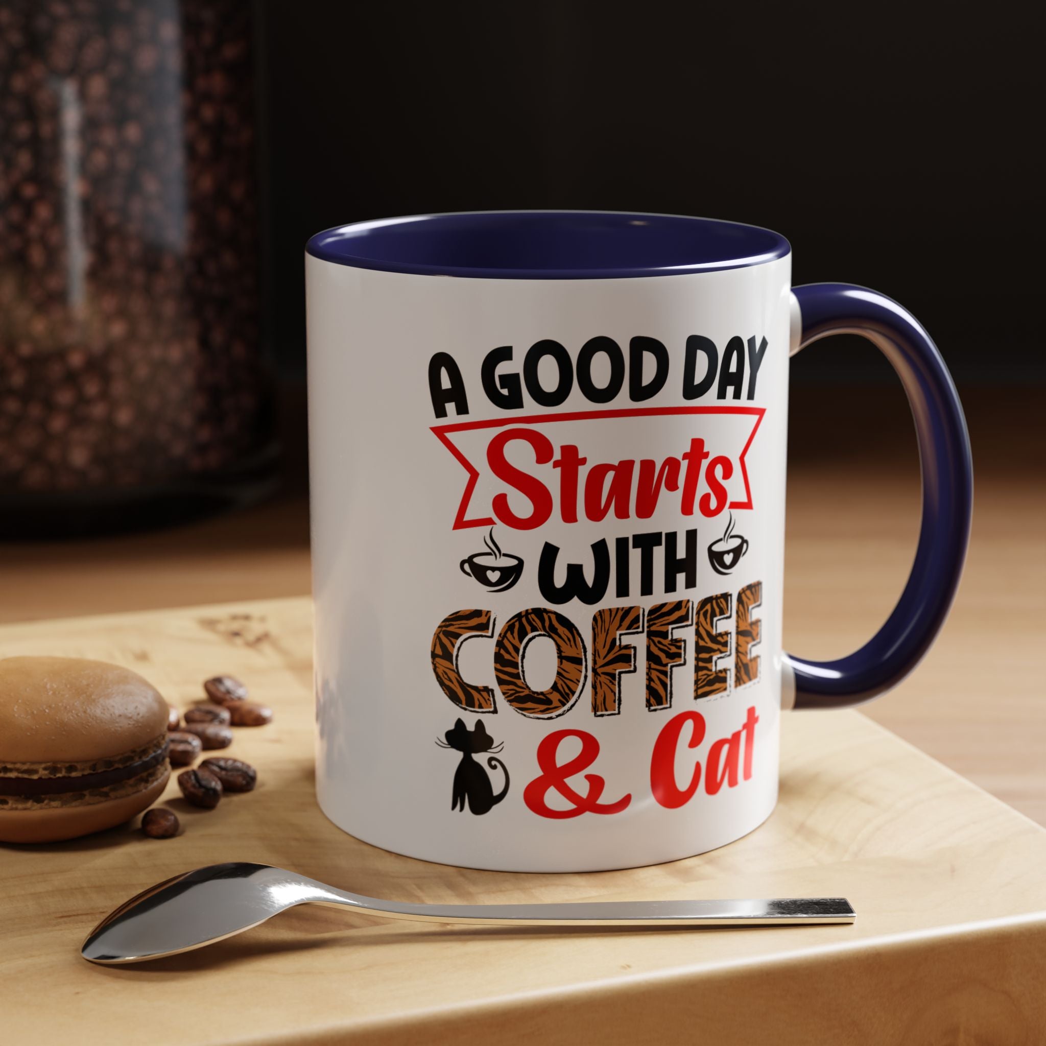 Cute Cat Coffee Mug For Cat Lover 