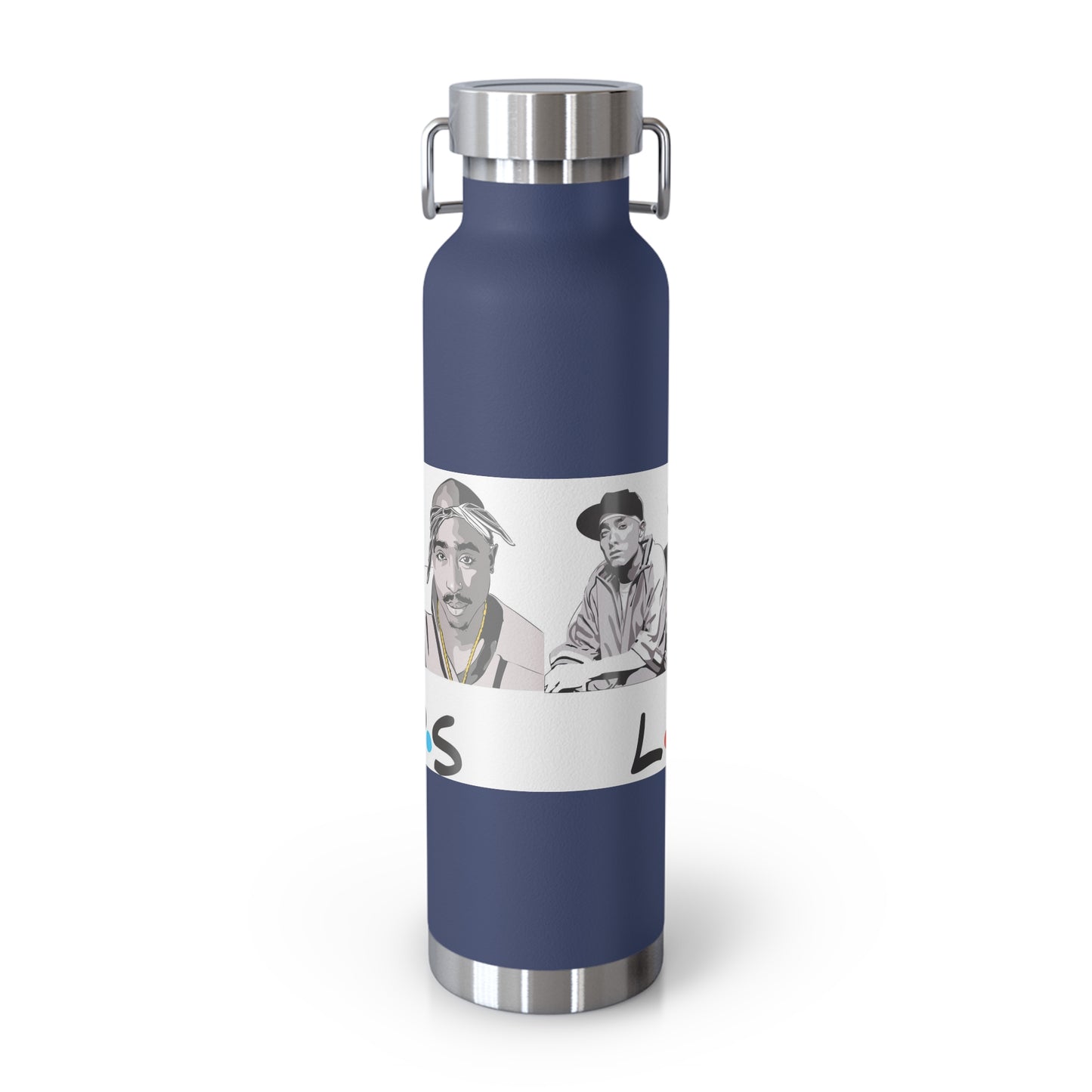 West Coast Legends Rapper Logo Design Copper Vacuum Insulated Bottle