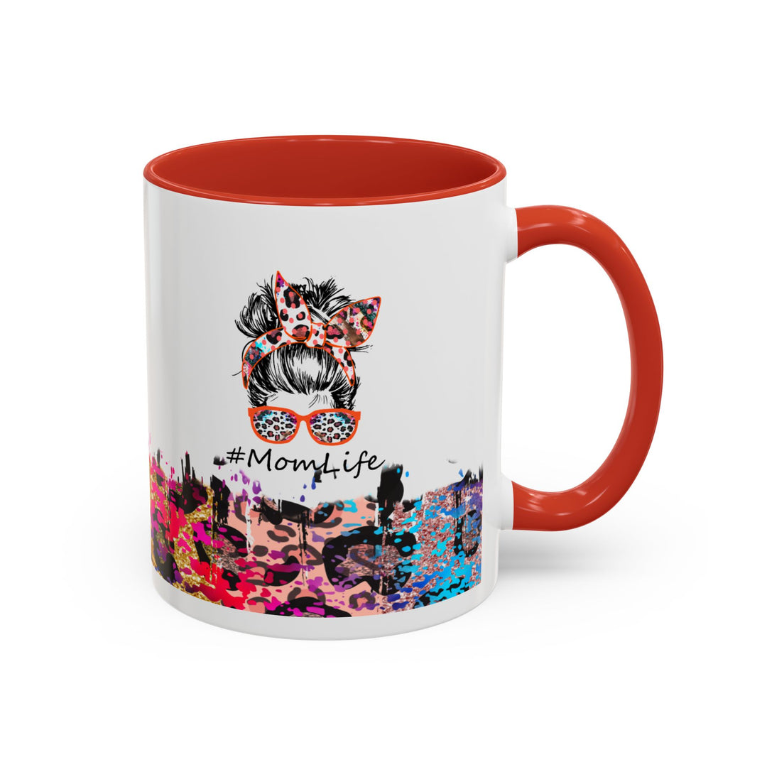 Leopard Mom Life 11 oz ceramic mug