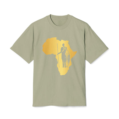 Golden Africa Graphic Tee, Unisex T-Shirt, African Pride Shirt, Casual Wear, Gift for Travelers, Adventure Apparel