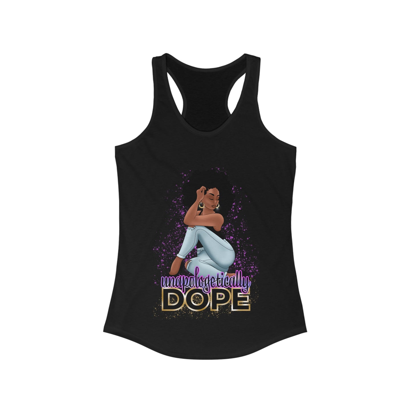 Women's Ideal Racerback Tank With Dope Design