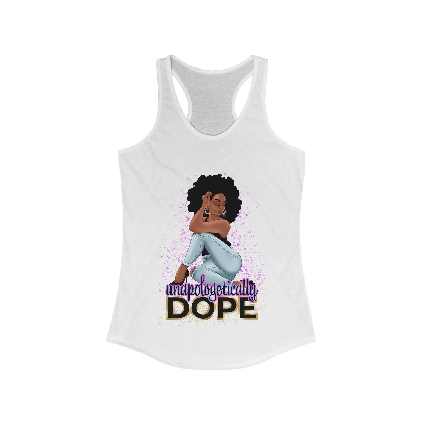 Women's Ideal Racerback Tank With Dope Design